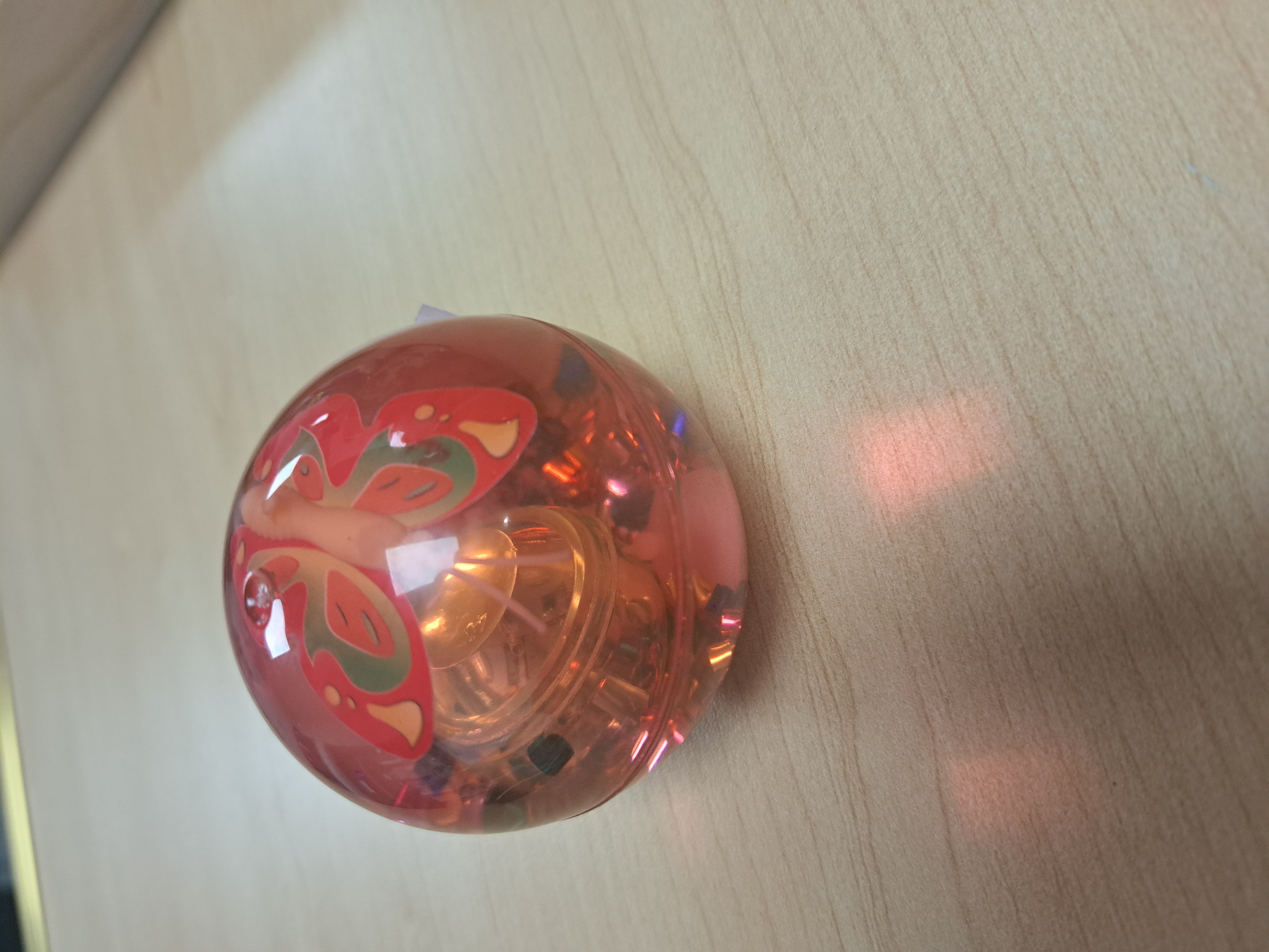 balle rebondissante lumineuse